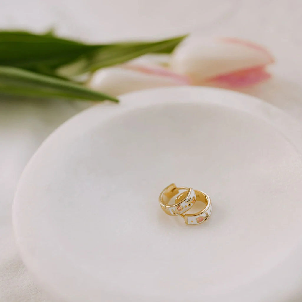 Eloise Tea Cup Hoops - WonderingCloth