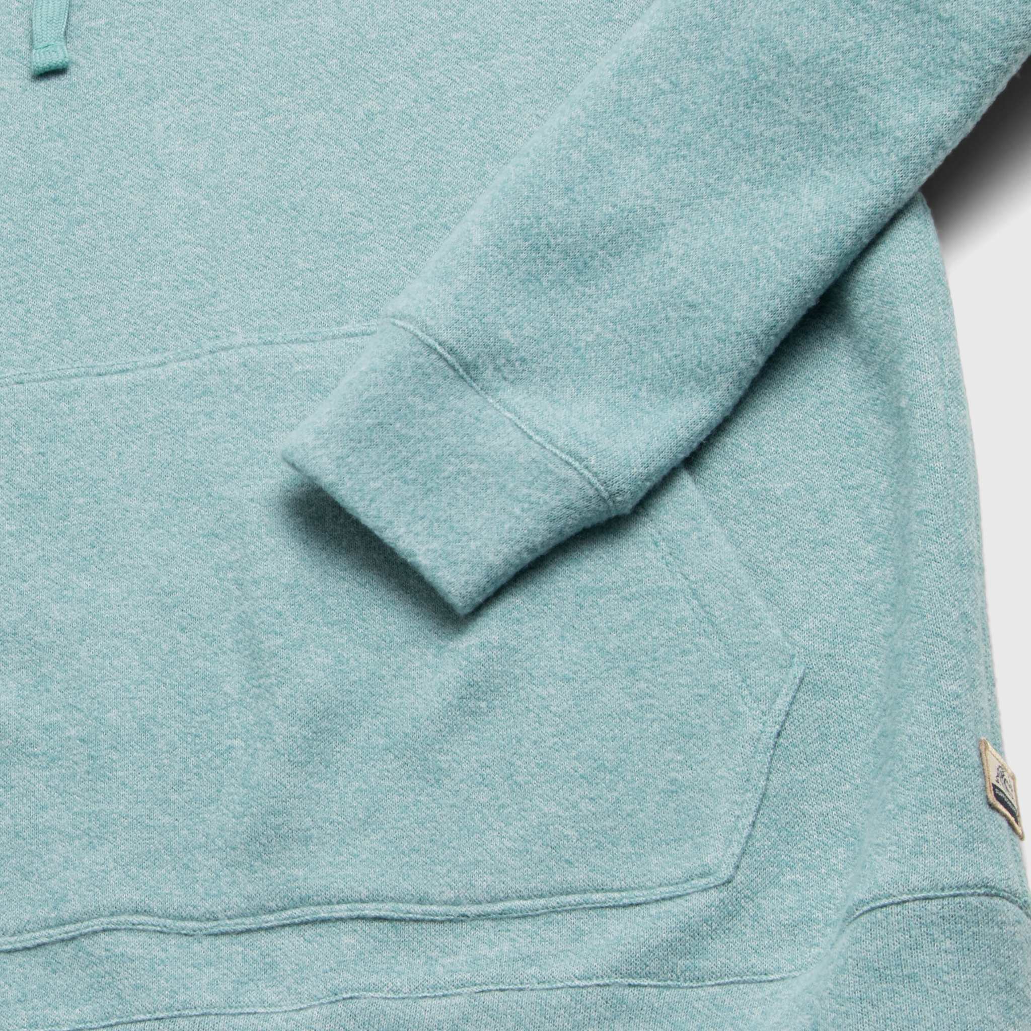 Justin Cashmist Fleece Hoodie - Aqua Heather - WonderingCloth