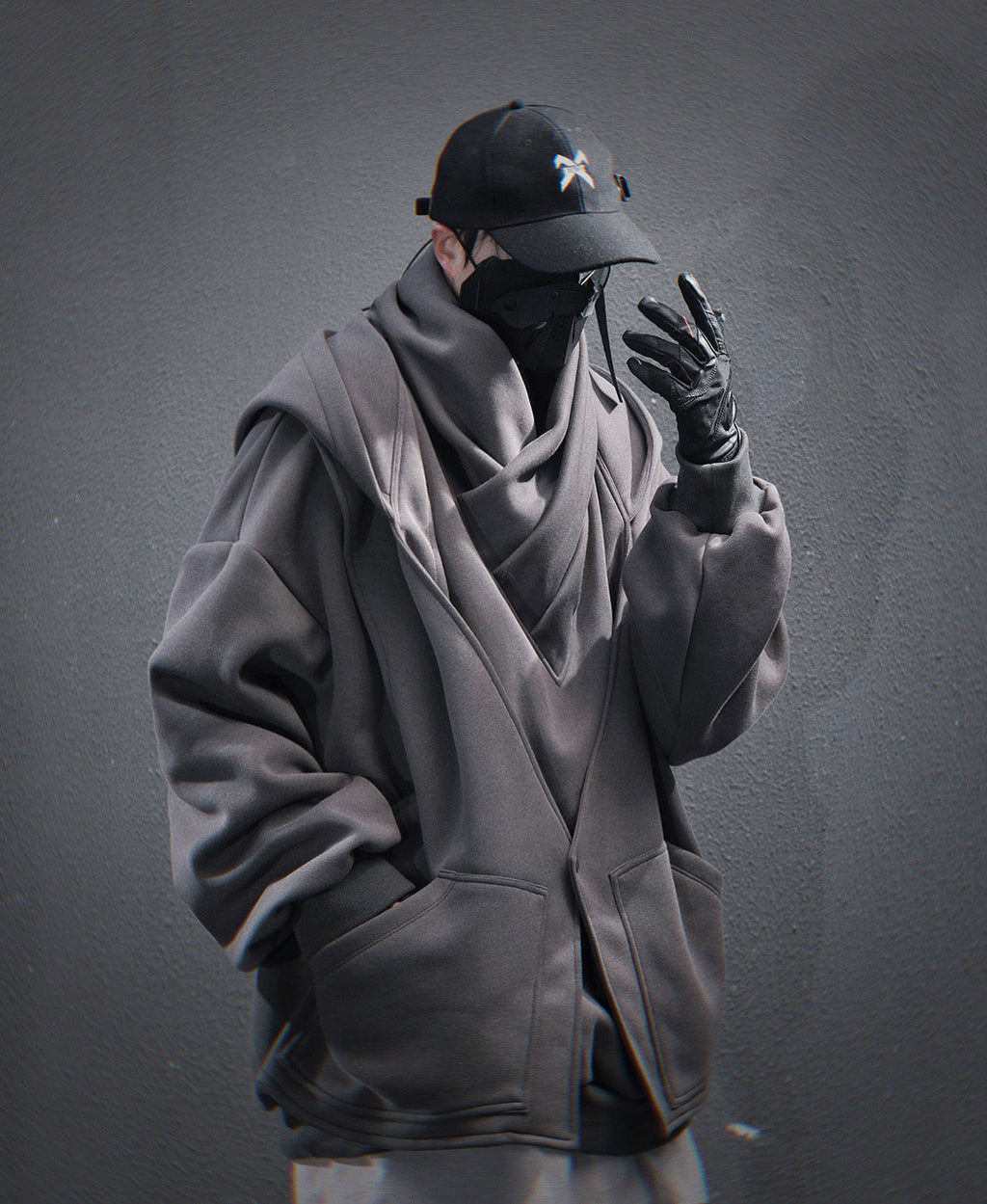 HiH57 Grey Assassin Hoodie