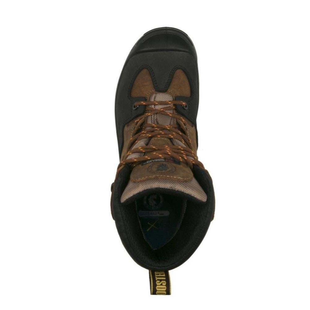ROCKROOSTER Woodland Brown 6 inch Waterproof Safety Toe Leather Work Boots AK669 - WonderingCloth