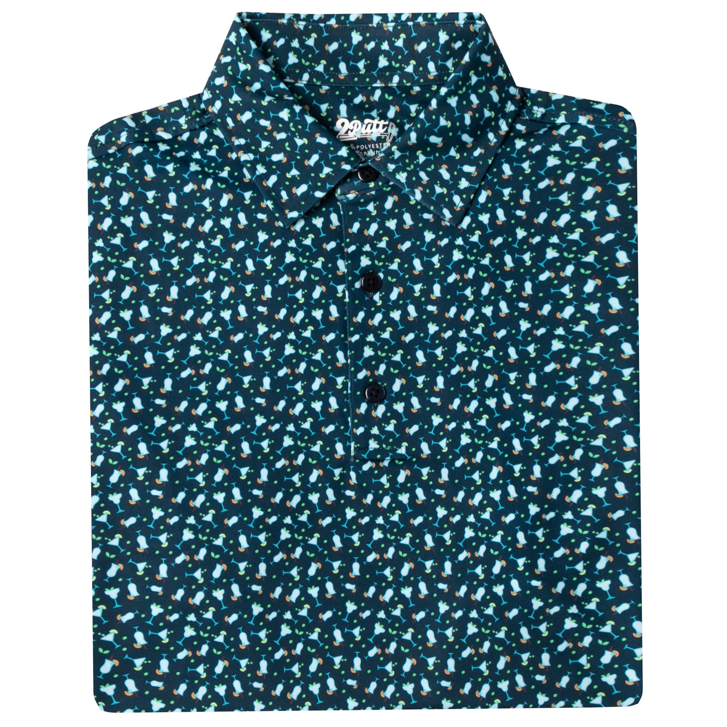 Cocktail Hour Men's Polo - WonderingCloth