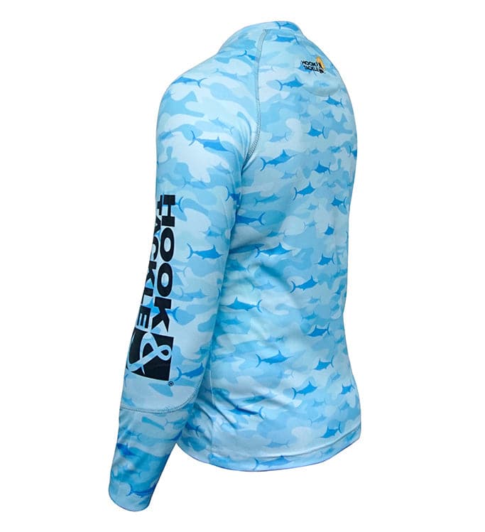 Youth Camo Billfish UV Fishing Shirt (8-20) - WonderingCloth
