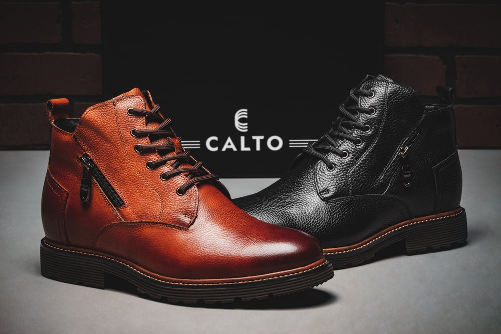 CALTO - Y42071 - 2.8 Inches Taller (Black) - Dressy Casual Boots - WonderingCloth