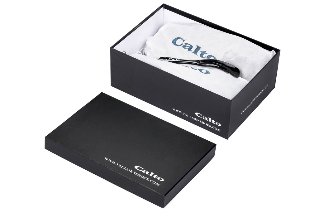 CALTO - X2641 - 2.8 Inches Taller (Iron/Dark Grey Sole) - Lace Up Casual Walker - Lightweight - WonderingCloth