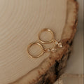Willow Diamond Dangle Hoops - WonderingCloth