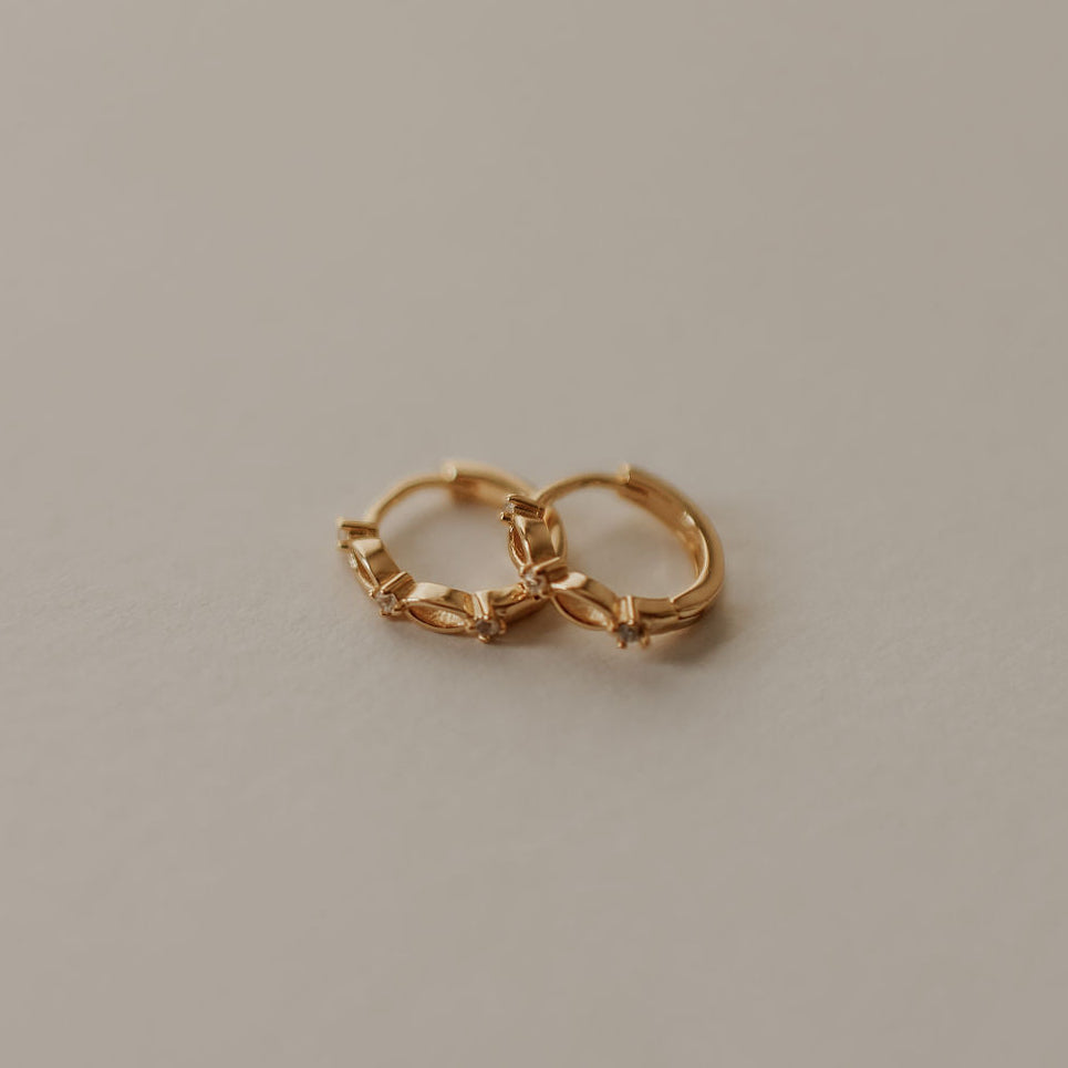 Isla Lace Hoops - WonderingCloth