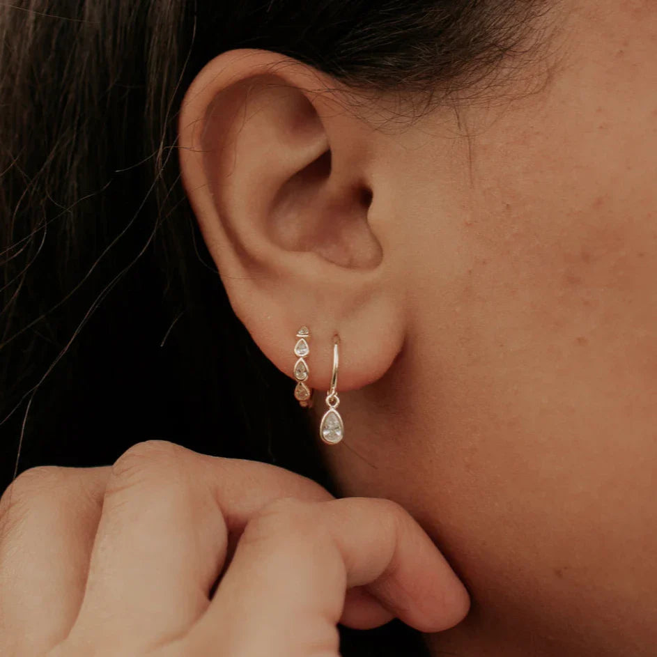 May Raindrop Hoops - WonderingCloth