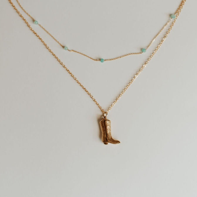 Malibu Necklace in Turquoise - WonderingCloth