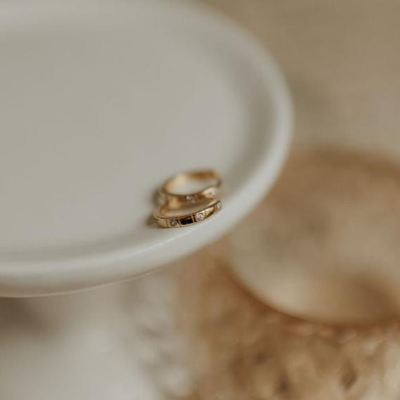 Diana Diamond Hoops - WonderingCloth