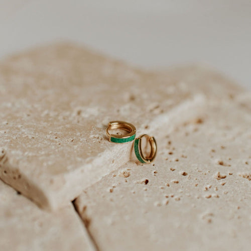 AZ Turquoise Hoops - WonderingCloth