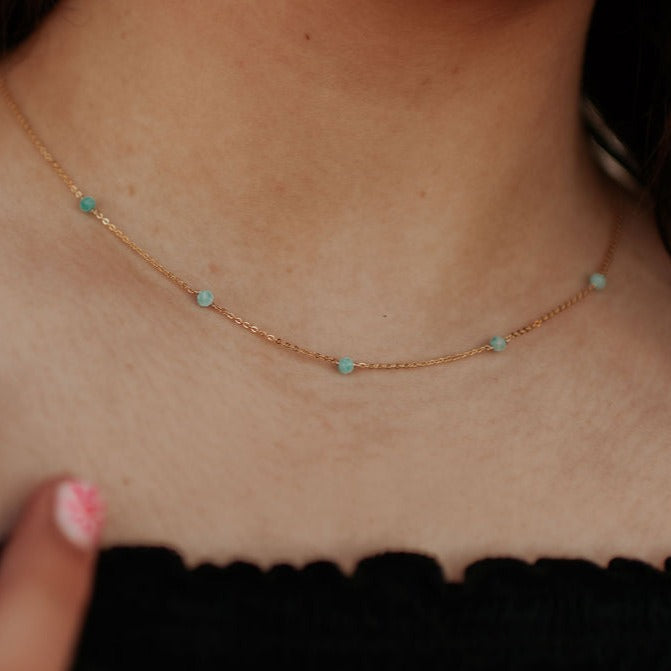 Malibu Necklace in Turquoise - WonderingCloth