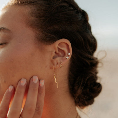 Betty Opal Studs - WonderingCloth