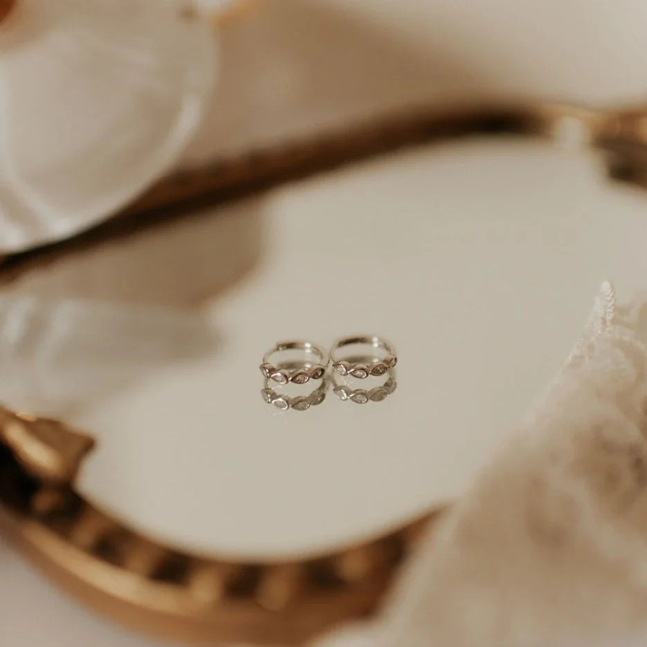 May Raindrop Hoops - WonderingCloth
