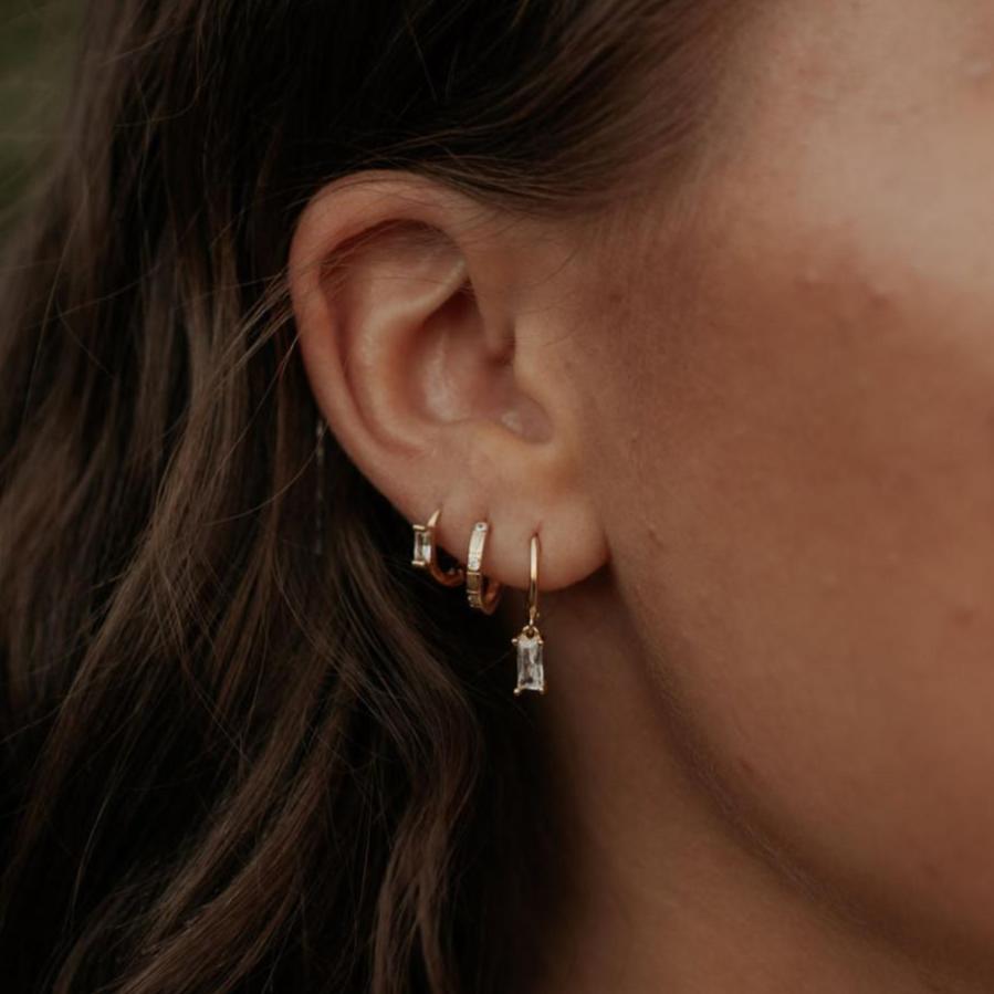 Diana Diamond Hoops - WonderingCloth