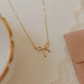 Lily Bow Necklace - WonderingCloth