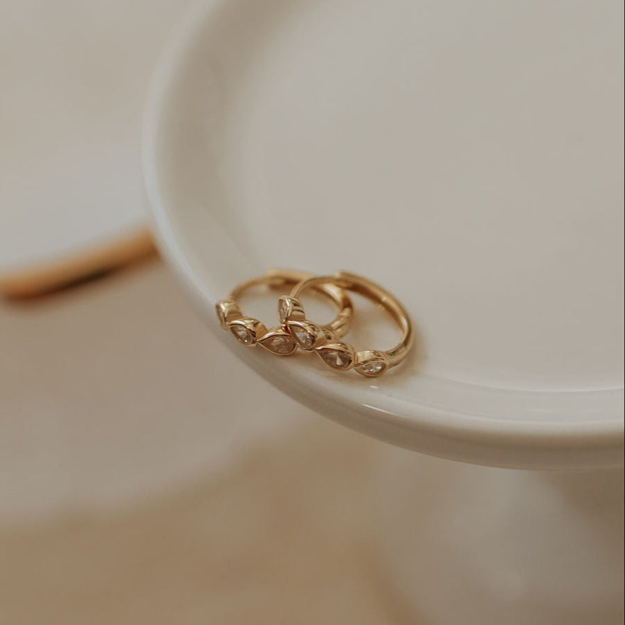 May Raindrop Hoops - WonderingCloth