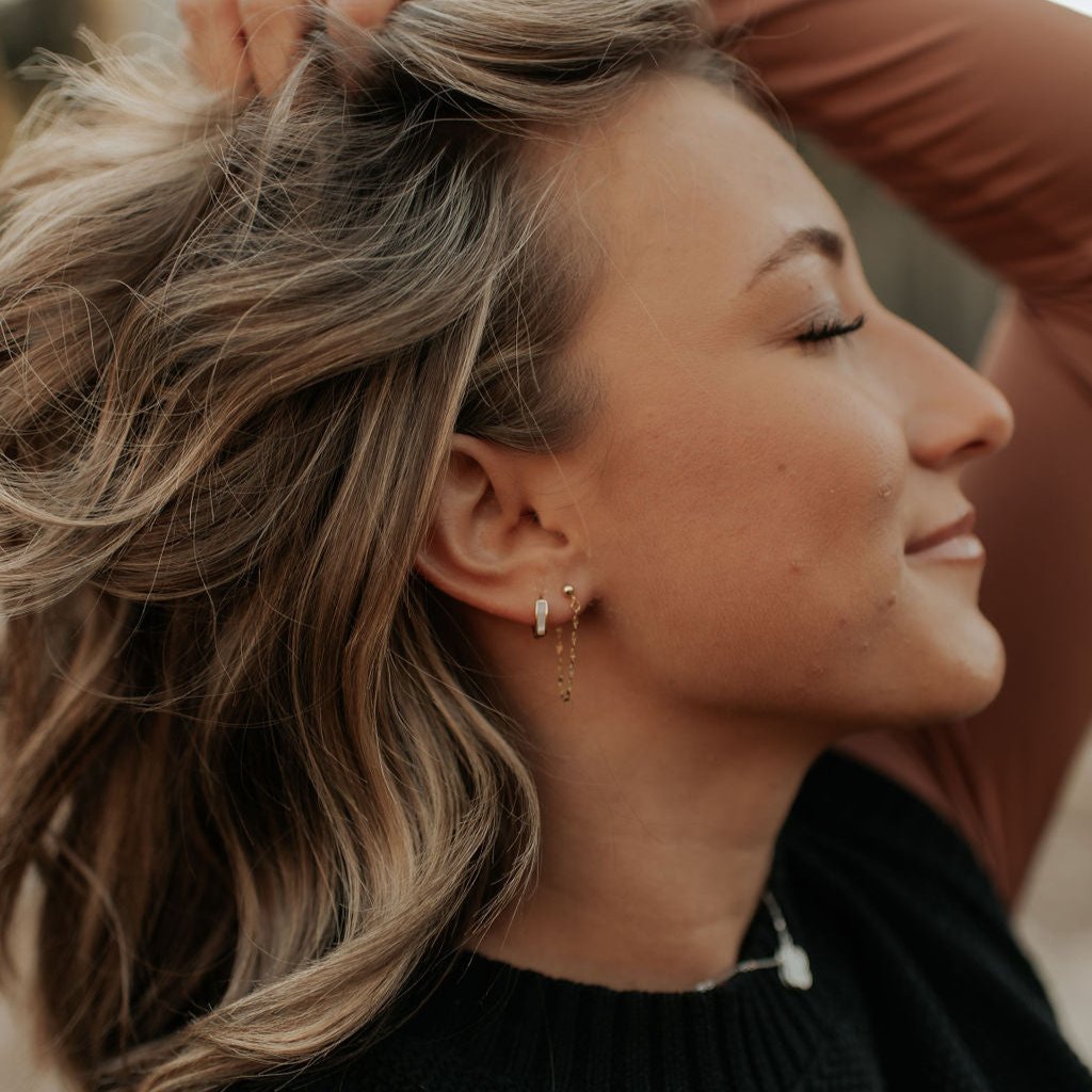 Ruth Pearl Hoops - WonderingCloth