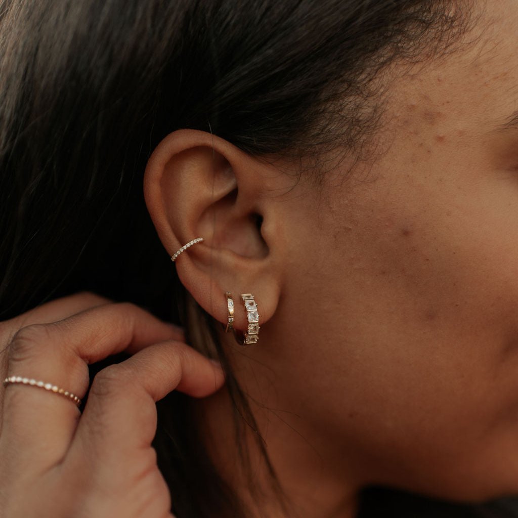 Jane Diamond Ear Cuff - WonderingCloth