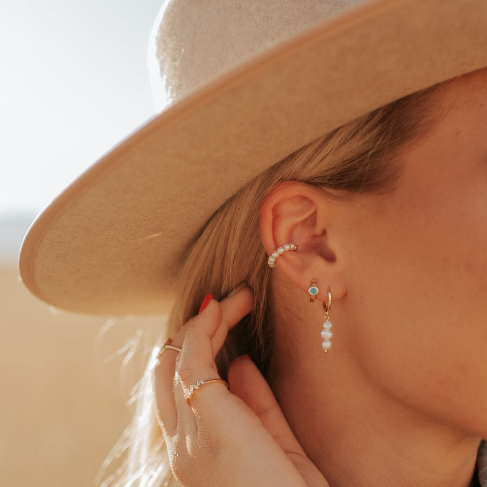 Catalina Pearl Earrings - WonderingCloth