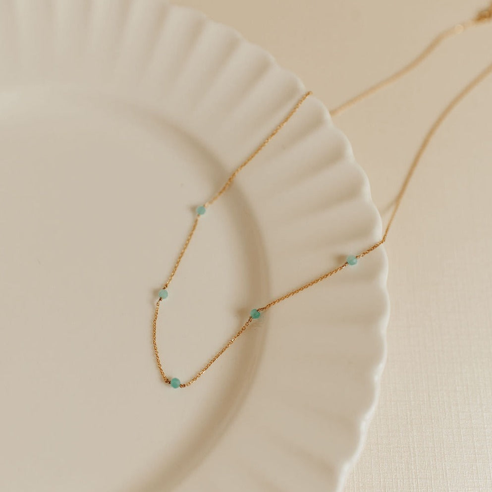 Malibu Necklace in Turquoise - WonderingCloth