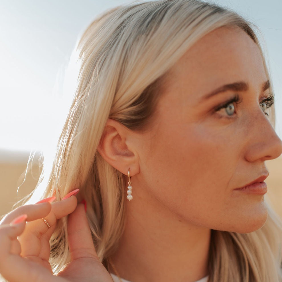 Catalina Pearl Earrings - WonderingCloth