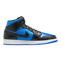 Nike Air Jordan 1 Mid Men’s Shoes – Black/Blue - WonderingCloth