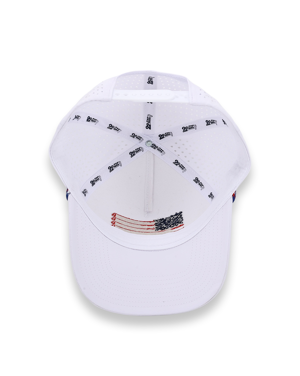 American Flag Rope Flat Bill Hat - WonderingCloth