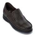 CALTO - G1823 - 3 Inches Taller (Brown) - Lightweight Slip-On Loafer Dress Shoes - WonderingCloth