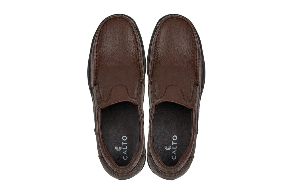 CALTO - G1827 - 3 Inches Taller (Brown) - Lightweight - WonderingCloth