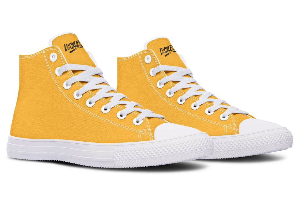 Sunflower And Skulls Yellow High Tops