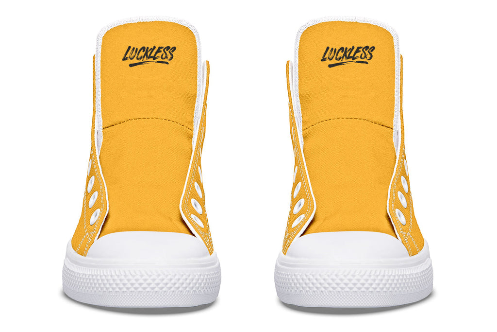 Sunflower And Skulls Yellow High Tops