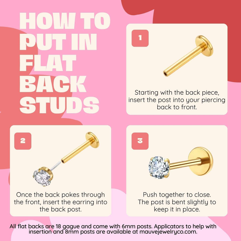 Flower Flat Back Studs - WonderingCloth