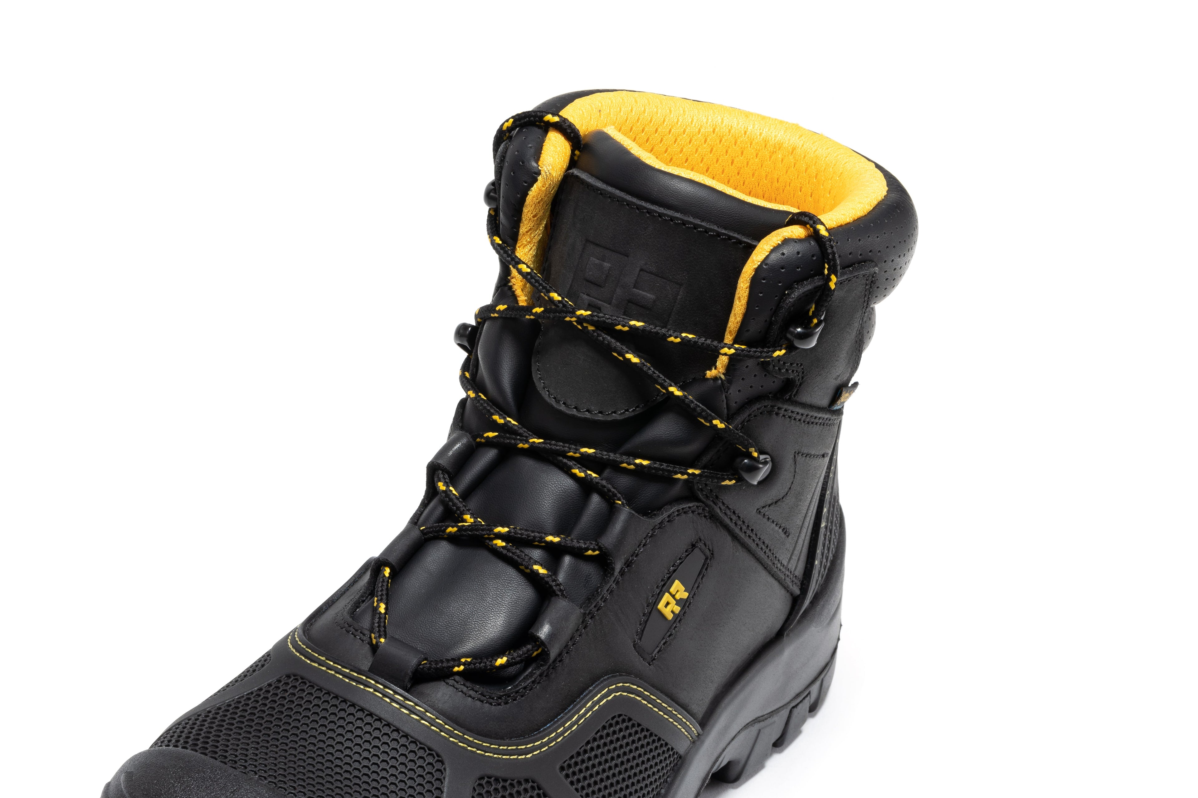 ROCKROOSTER Woodland Black 6 inch Waterproof Composite Toe Leather Work Boots AK663 - WonderingCloth