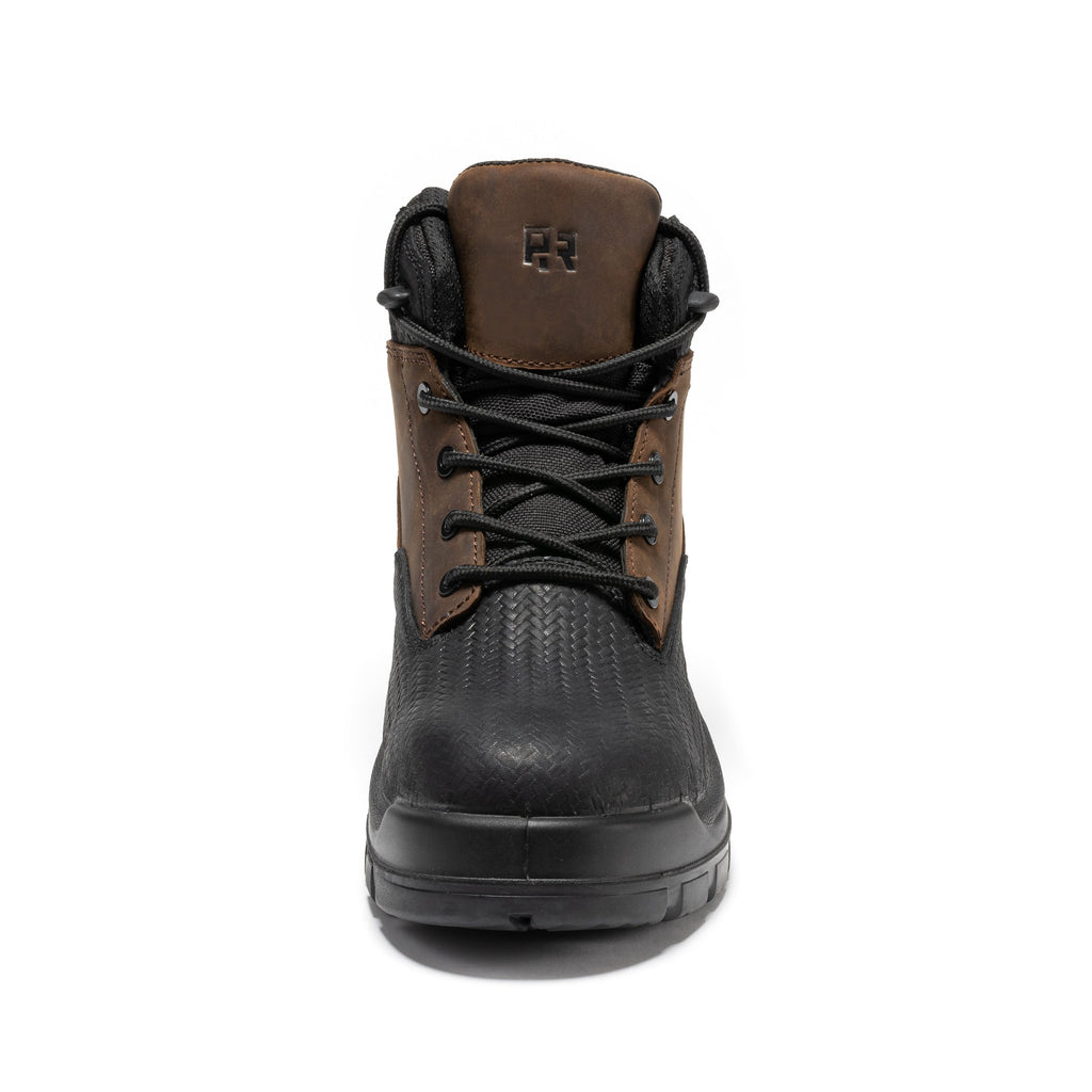 ROCKROOSTER Marfa Brown 6 Inch Waterproof Composite Toe Leather Work Boots CP210 - WonderingCloth