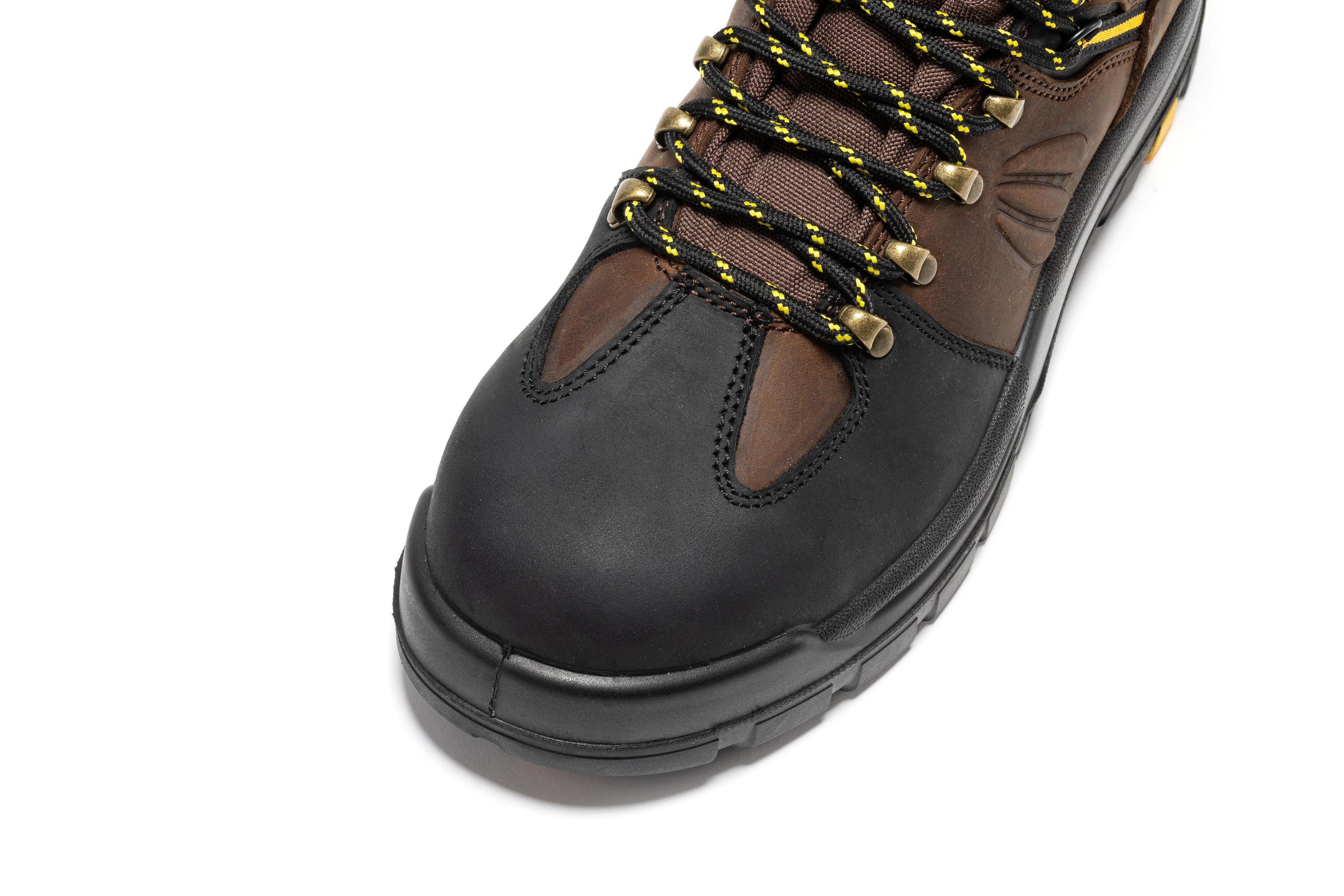 ROCKROOSTER Marfa Brown 6 inch Waterproof Composite Toe Leather Work Boots CP211 - WonderingCloth
