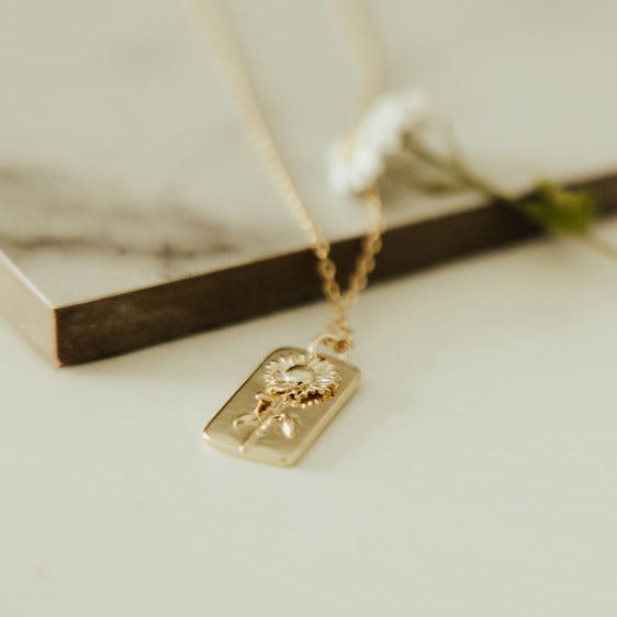 Sunflower Necklace - WonderingCloth