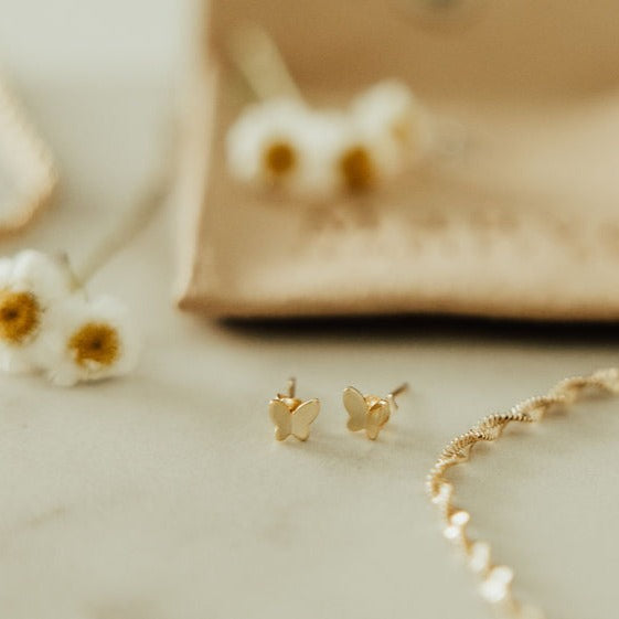 Butterfly Mini Studs - WonderingCloth