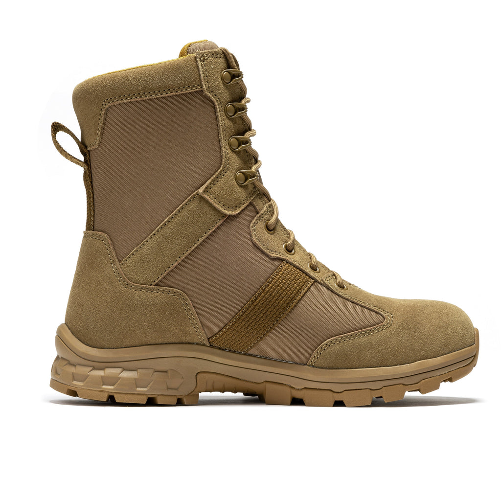 ROCKROOSTER Colmar Coyote 8 inch Suede Leather Waterproof Tactical & Military Boots AB500 - WonderingCloth