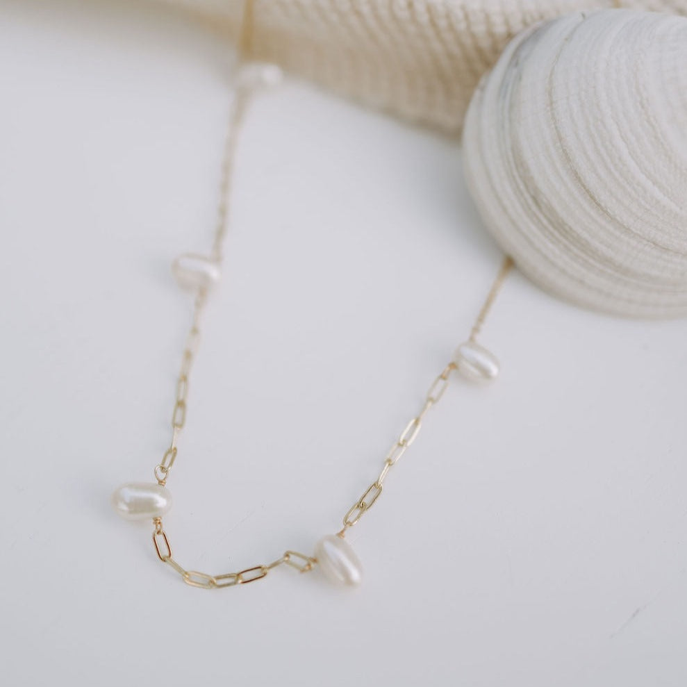 Adelaide Pearl Necklace - WonderingCloth