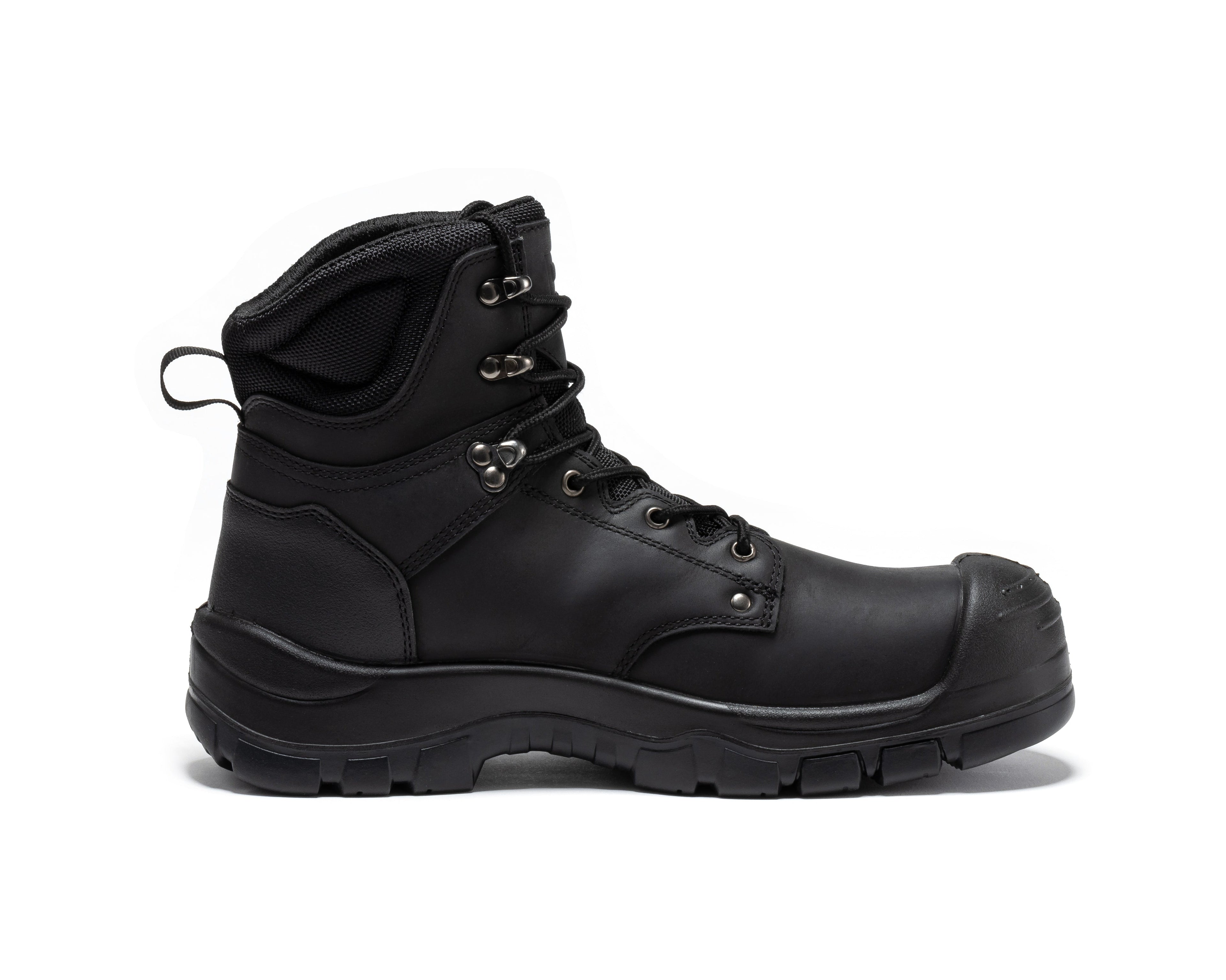 ROCKROOSTER Woodland Black 6 inch Waterproof Composite Toe Leather Work Boots AK662 - WonderingCloth