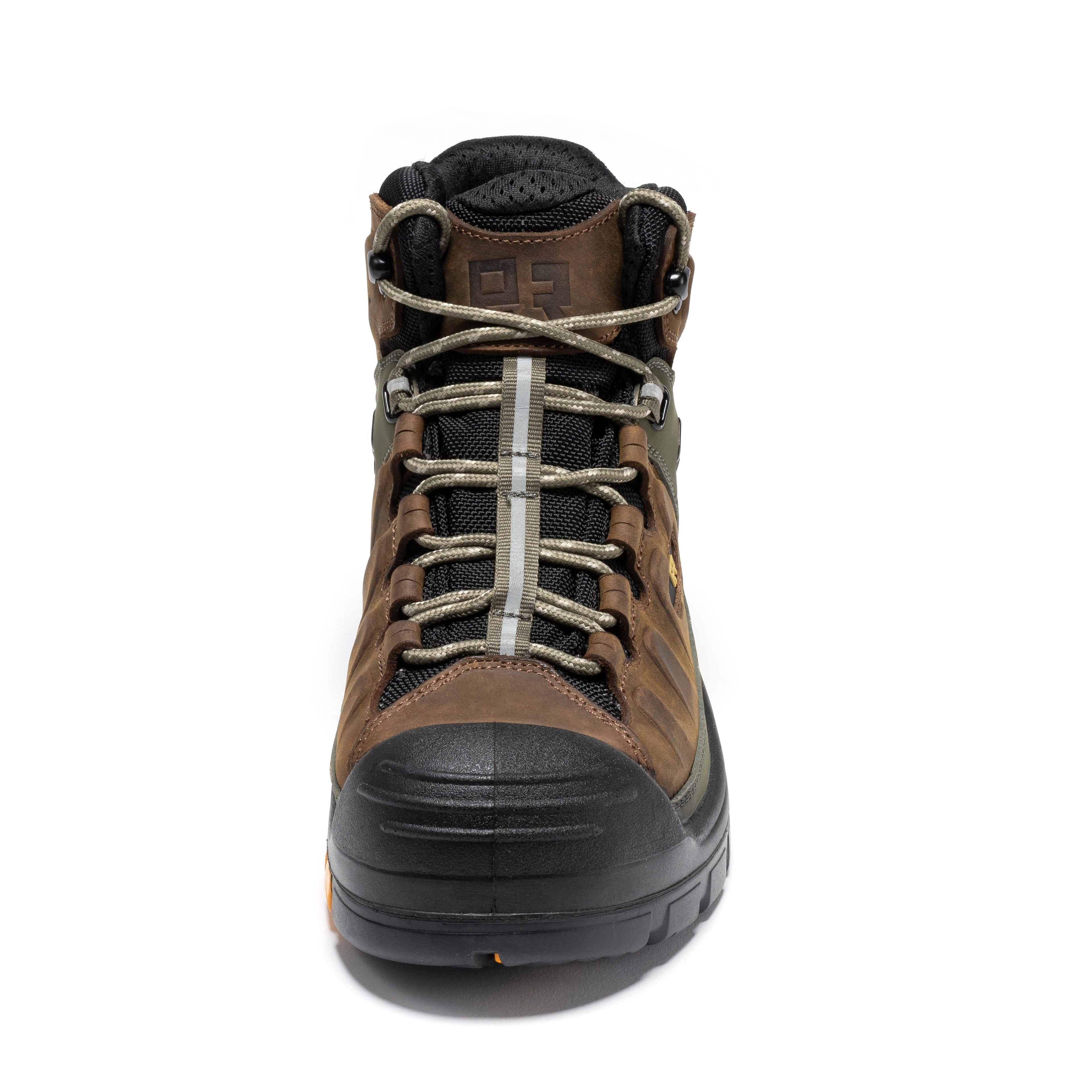ROCKROOSTER Woodland Brown 6 inch Composite Toe Waterproof Leather Work Boots AK661 - WonderingCloth