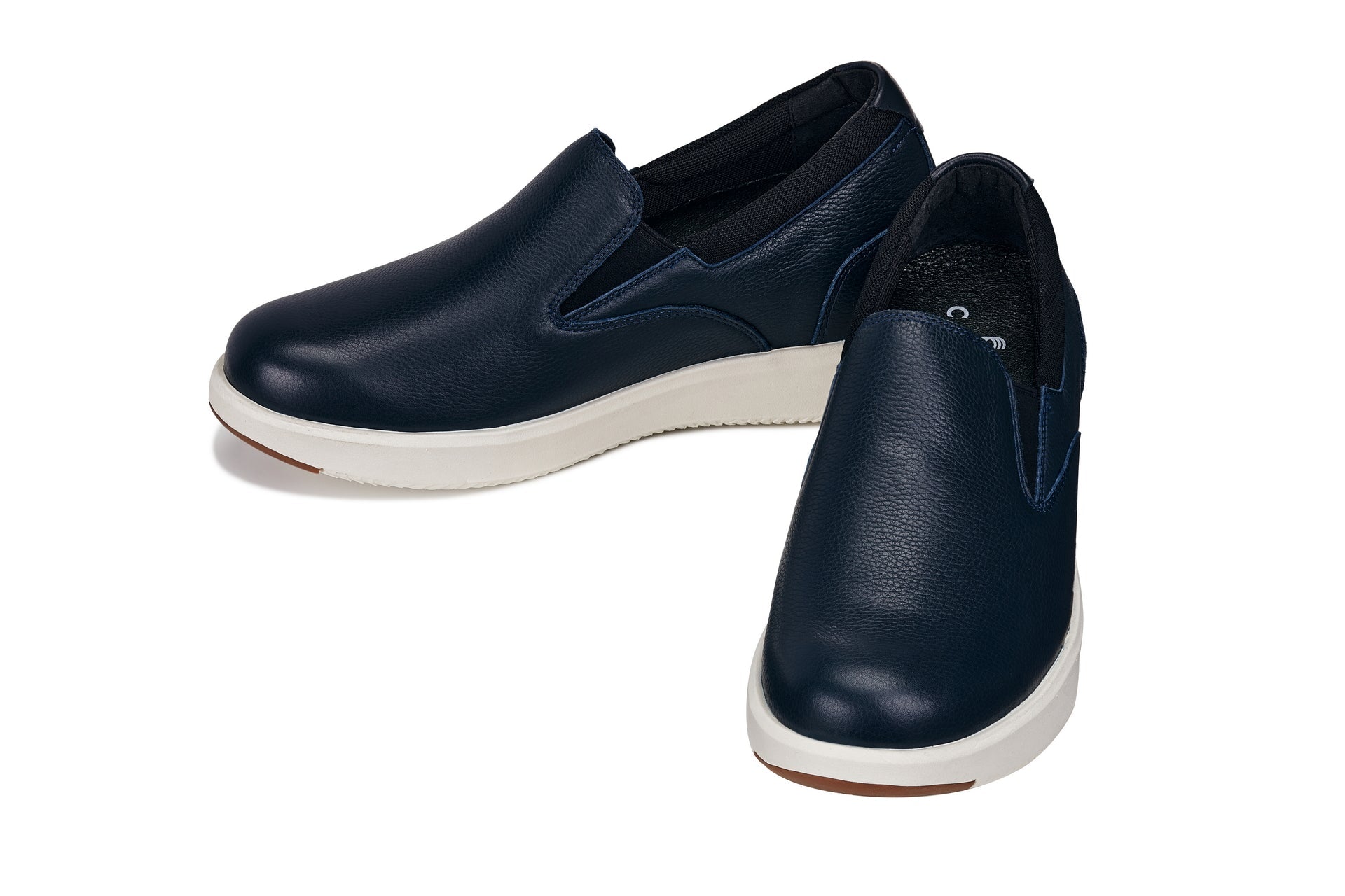 CALTO - J1421 - 2.8 Inches Taller (Dark Slate Blue) - Leather Loafers - WonderingCloth