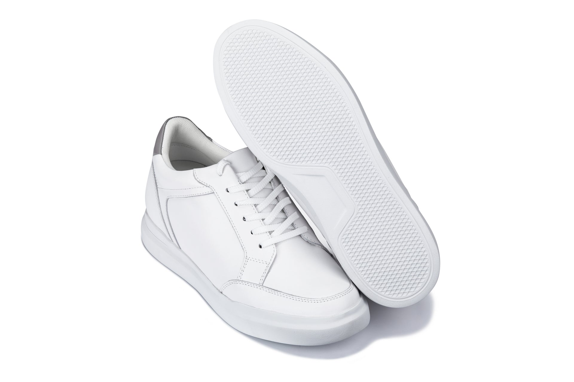 CALTO - J1561 - 2.6 Inches Taller (White/Grey) - WonderingCloth