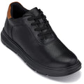 CALTO - J1580  - 2.6 Inches Taller (Black/Black Sole) - Lightweight Casual Walkers - WonderingCloth