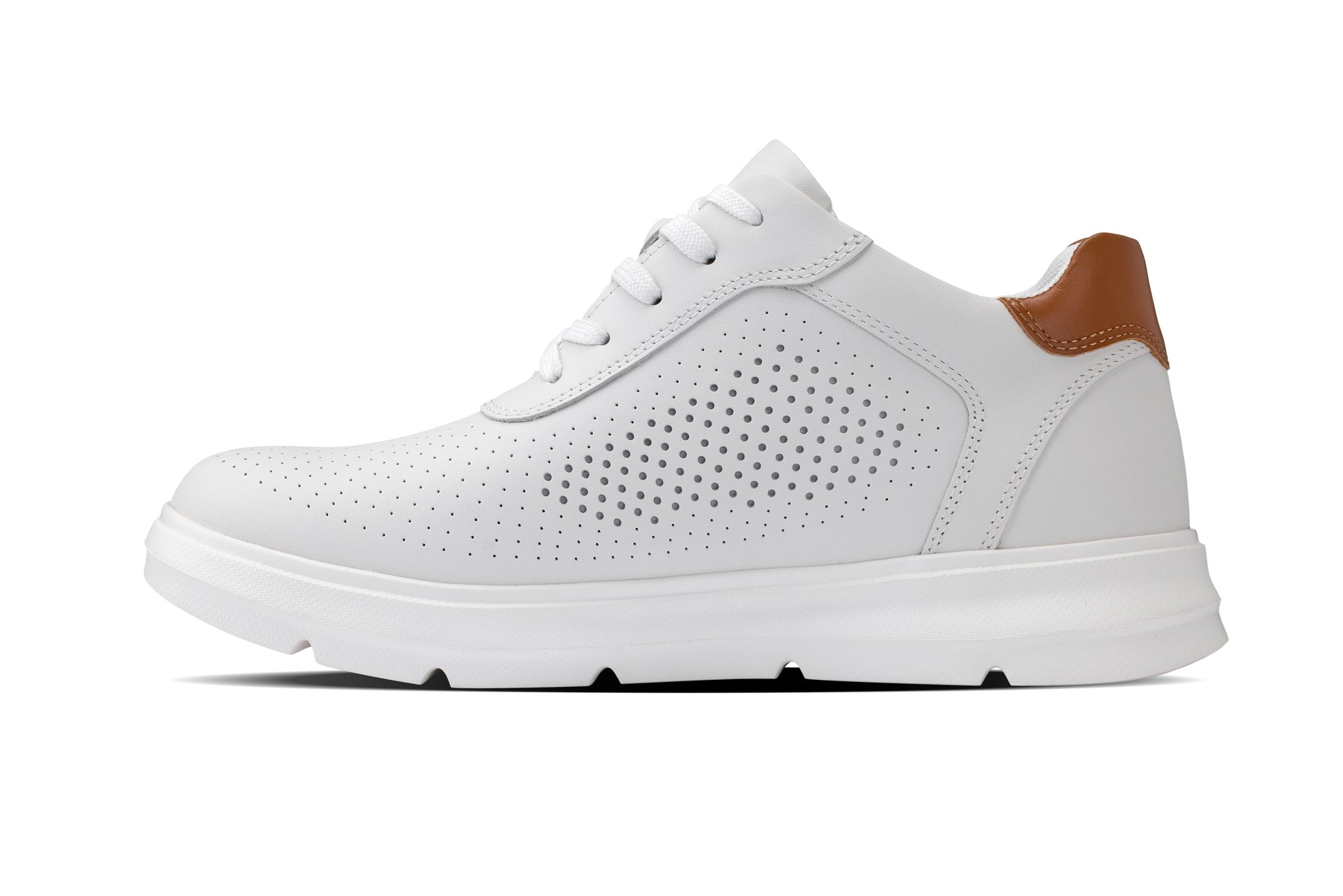 CALTO - J1581  - 2.6 Inches Taller (White) - Lightweight Casual Walkers - WonderingCloth