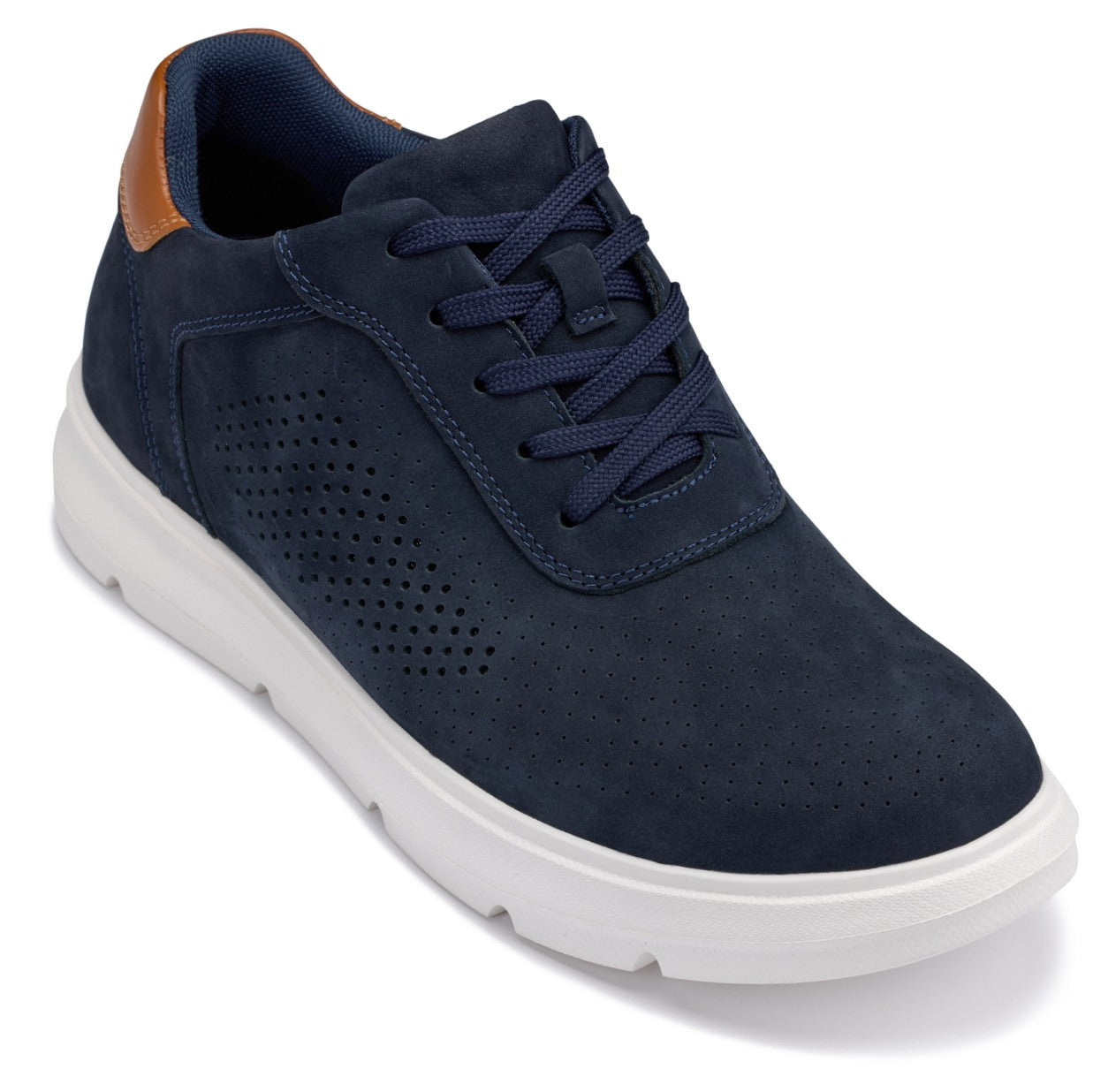 CALTO - J1582  - 2.6 Inches Taller (Navy) - Lightweight Casual Walkers - WonderingCloth