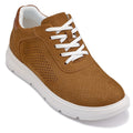 CALTO - J1583  - 2.6 Inches Taller (Brown) - Lightweight Casual Walkers - WonderingCloth