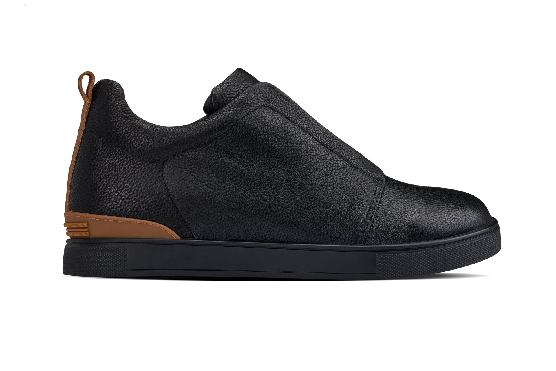 CALTO - J1931  - 2.6 Inches Taller (Black/Black Sole) - Slip-On Snoafers - WonderingCloth