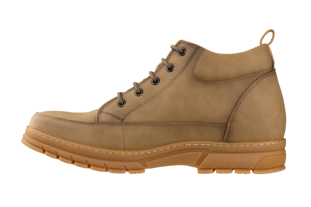 TOTO - K11552 - 2.8 Inches Taller (Khaki) - Casual Hiker Boots - WonderingCloth