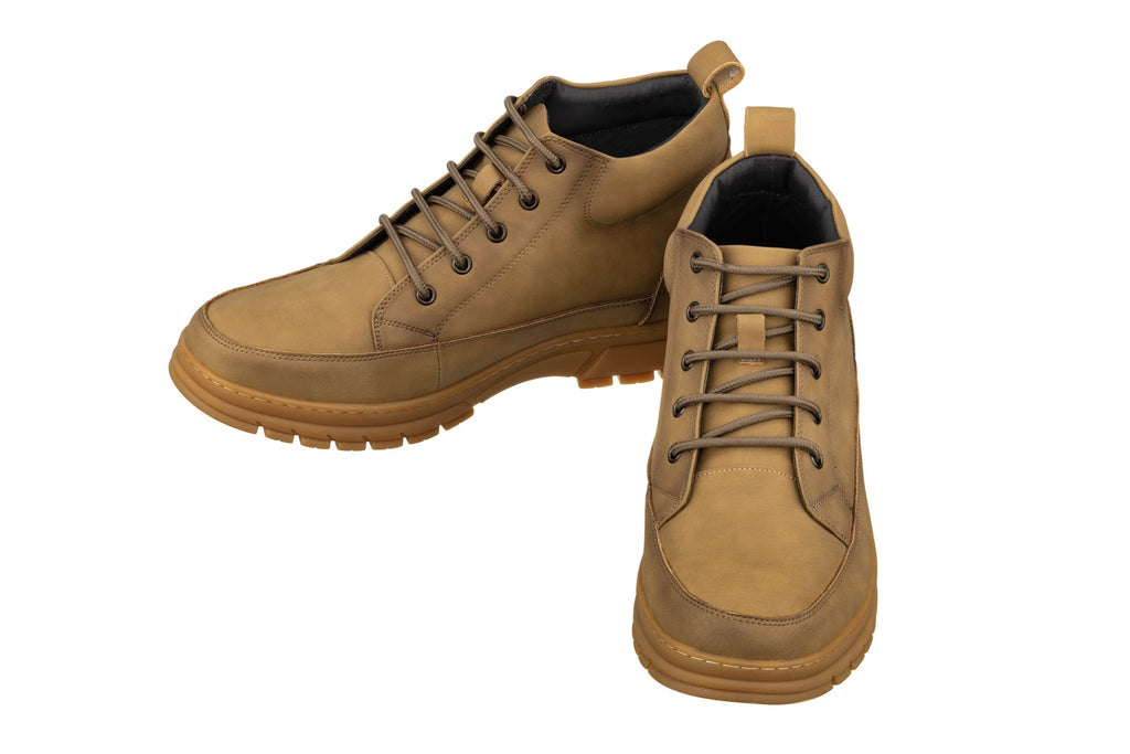 TOTO - K11552 - 2.8 Inches Taller (Khaki) - Casual Hiker Boots - WonderingCloth